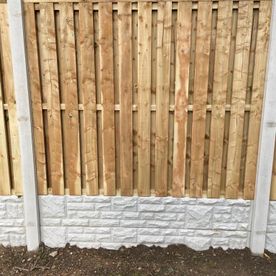 New wooden fence