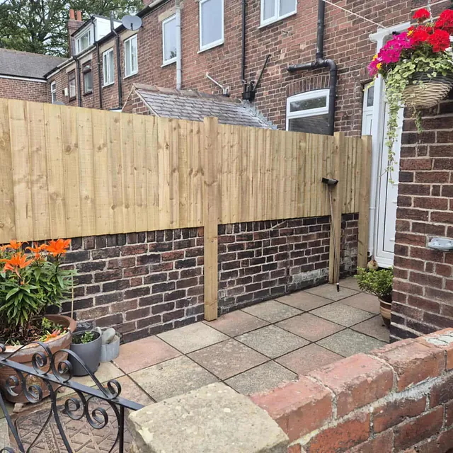 half fence panels