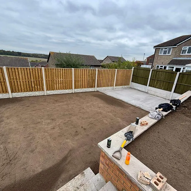 double slatted fencing