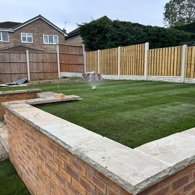 double slatted fencing
