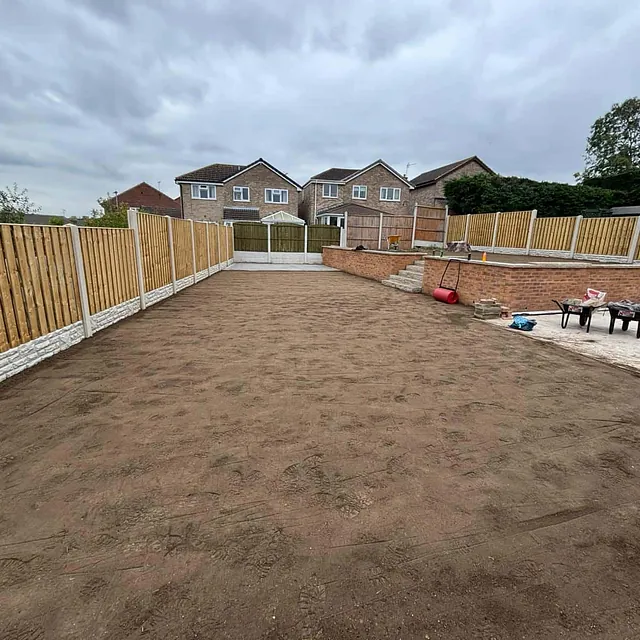 double slatted fencing